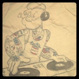 Popeye dj graphic tee